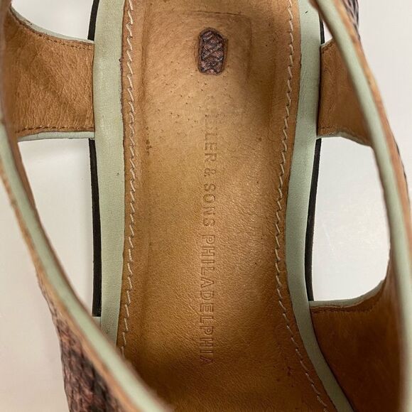 SCHULER and sons Philadelphia snake skin sandals - Picture 5 of 6